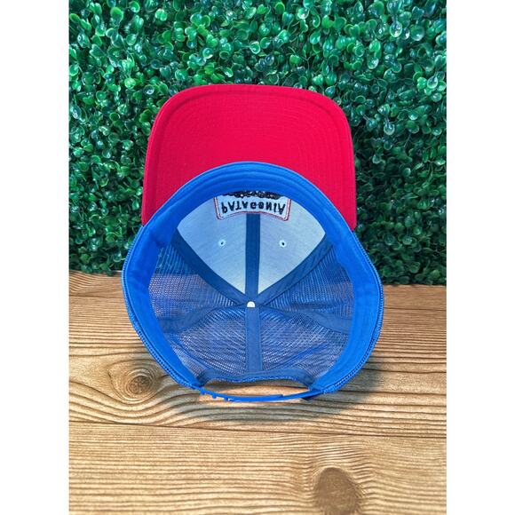 Mens Patagonia Climb A Mountain Trucker Hat  Red White and Blue  Adult Cap - Picture 8 of 8